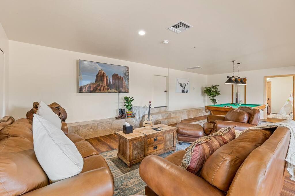 Close To Fresh Creek! Sleeps 12 ~ Amazing Views W/Serene Open Space ~ Hot Tub + Game Room ~ Trails Outside Sedona Exteriér fotografie