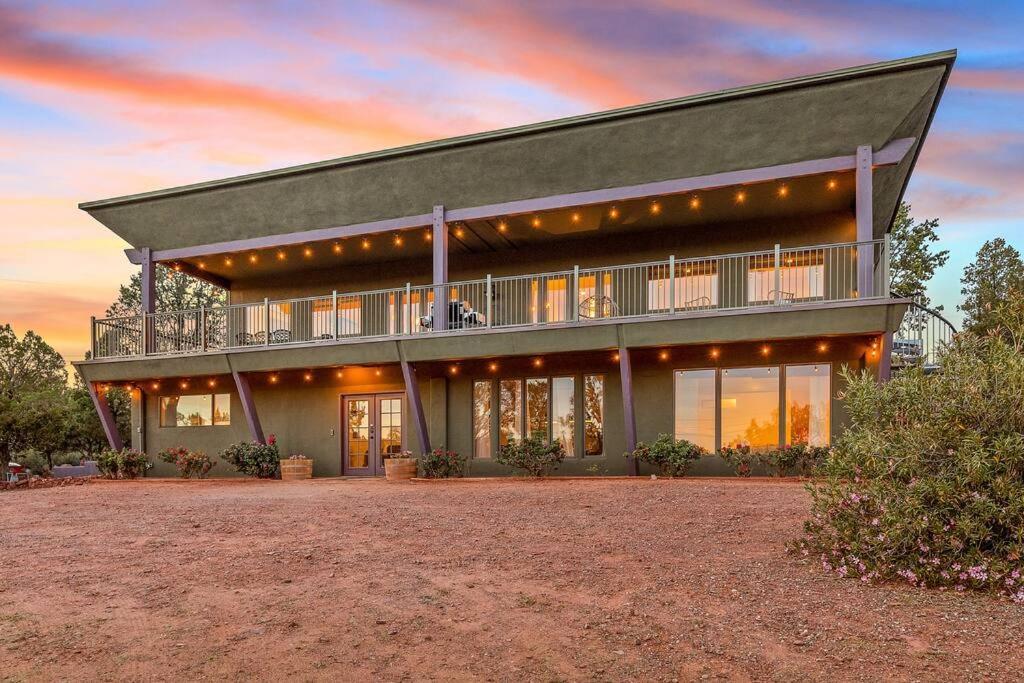 Close To Fresh Creek! Sleeps 12 ~ Amazing Views W/Serene Open Space ~ Hot Tub + Game Room ~ Trails Outside Sedona Exteriér fotografie